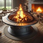 47" Steel Ranch Wood Burning Fire Pit with Adjustable Grill and Cooking Grate - Gardening Tips