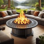 Ciays 42-Inch Gas Fire Pit Table - 60,000 BTU Propane Firepit for Patio & Backyard - Gardening Tips