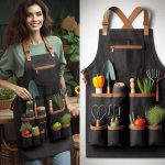 Gardening Apron with 7 Pockets & Drawstring Bag - Unisex for Women & Men - Gardening Tips