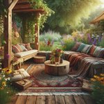 Harmony Blooms: 5 Boho-Inspired Hippie Garden Ideas to Transform Your Outdoor Oasis - Gardening Tips