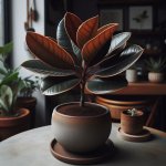 How do I fix brown edges on my Ficus elastica leaves? - Gardening Tips