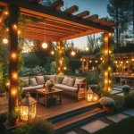 How to Build a Simple Garden Pergola with Lights? - Garden Decor Tips