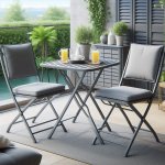 Patio Bistro Set (3 Pieces, Grey) - Folding Outdoor Furniture with Anti-Skid Pads - Gardening Tips