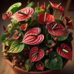 What is causing my Anthurium flowers to turn green? - Gardening Tips