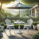 C/G 3-Piece Bistro Set Outdoor Cast Aluminum Patio Set with Armrests - Garden Decor Tips