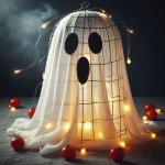 How to Create a Tomato Cage Ghost for Halloween: A DIY Guide - Garden Decor Tips