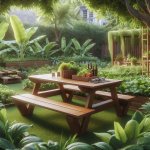 What Garden Furniture Is Ideal for Edible Landscaping Areas? - Garden Decor Tips