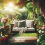 Swing into Relaxation with an Outdoor Loveseat Swing - Garden Decor Tips