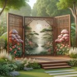 Privacy with Style: The Beauty of a Wooden Folding Screen - Garden Decor Tips