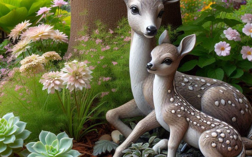 Add Charm to Your Garden with the Design Toscano Mother’s Love Doe and Fawn Statue