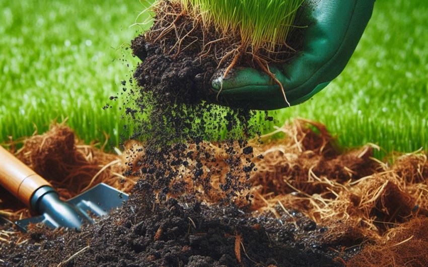 What are the advantages of using compost on my lawn?