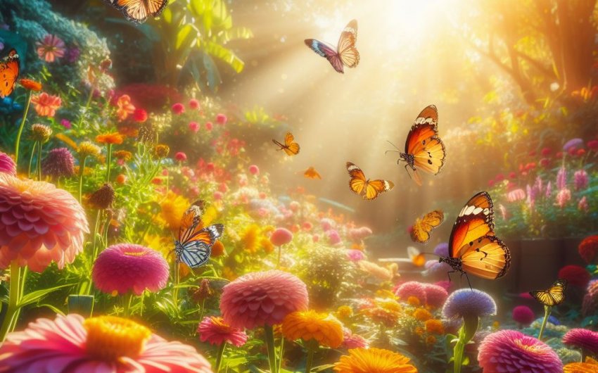 How to attract butterflies to your flower garden?