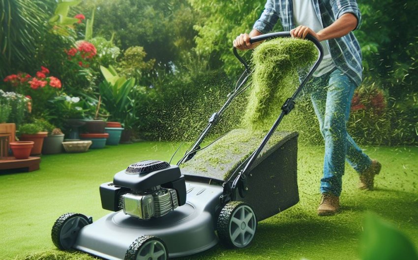 What are the benefits of mulching grass clippings?