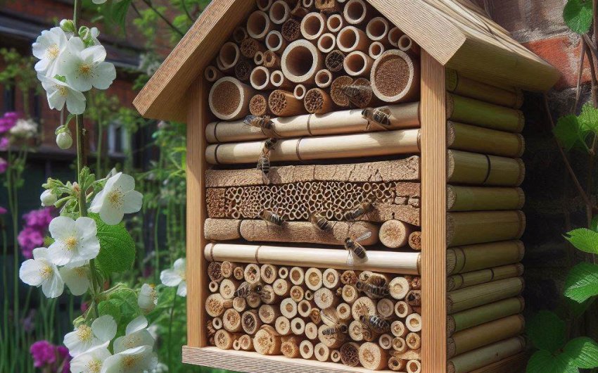 How to Build a Bee Hotel to Support Garden Pollinators?