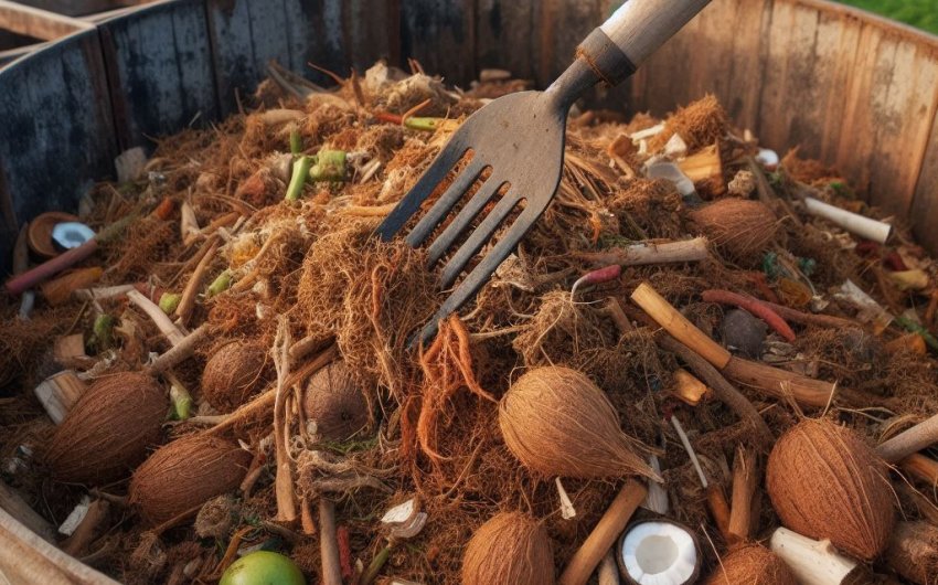 Can I compost coconut husks and shells?