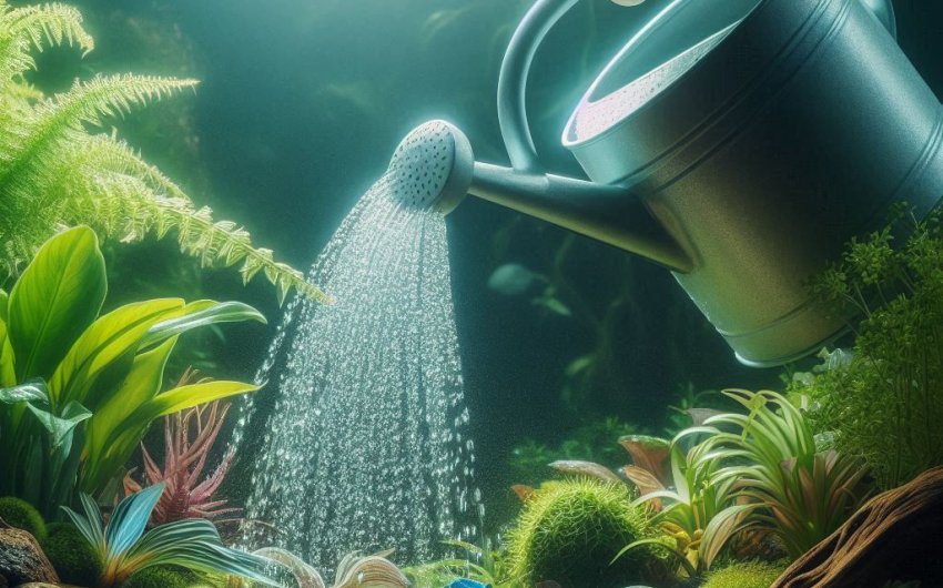 Can I use aquarium water to fertilize houseplants?