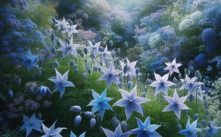 Blue Star Elegance: Celestial Beauty in Your Garden