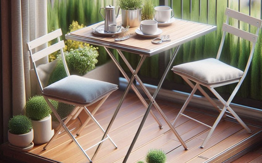 Maximize Your Space: Compact Folding Table and Chairs for Small Patios