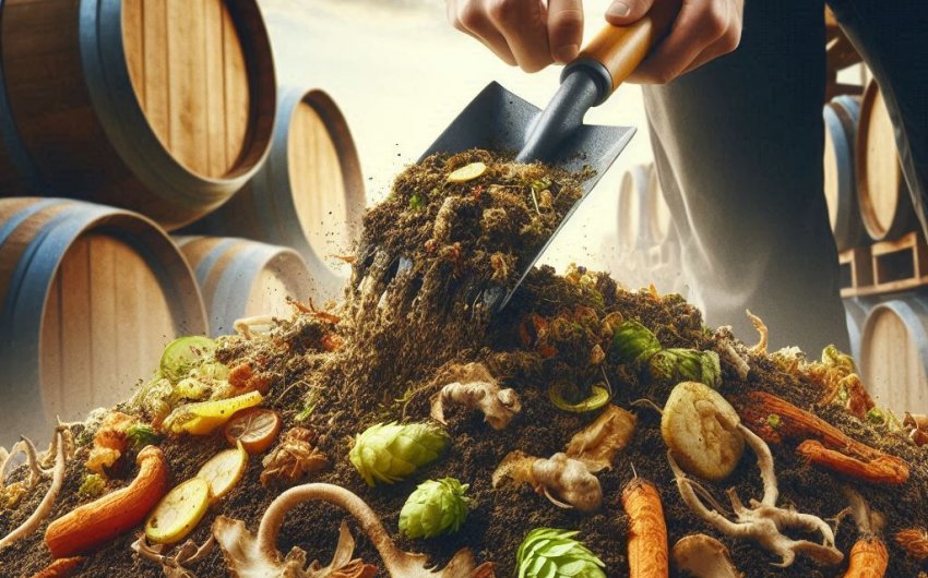 How Do I Safely Compost Brewery By-Products Like Yeast and Hops?