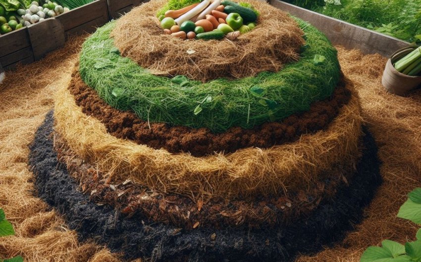 How Can I Compost Manure Safely for Use in an Organic Garden?