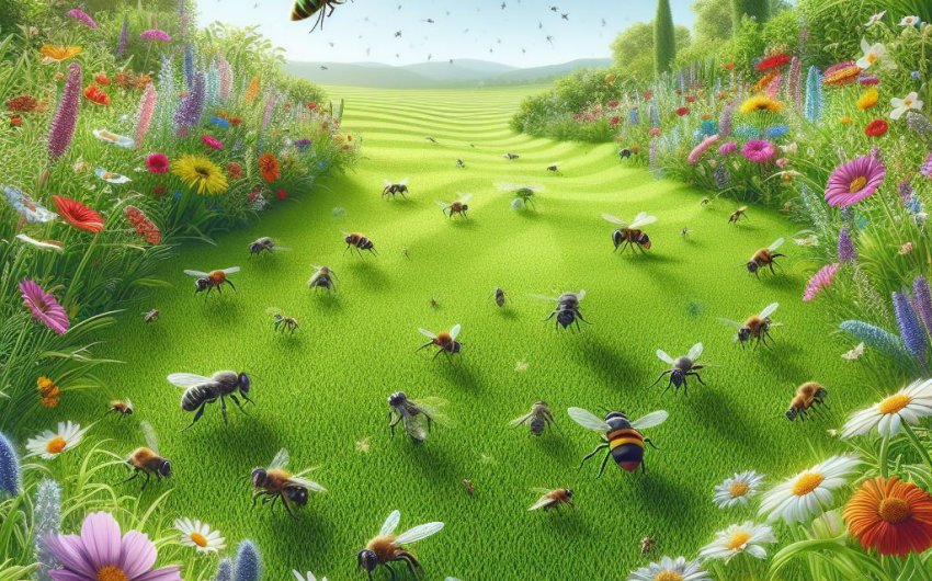 What are some eco-friendly ways to control pests in my lawn?