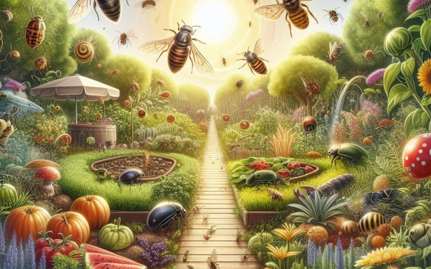 What are the most effective methods for deterring garden pests organically?