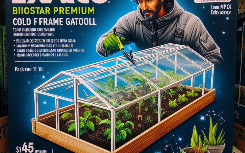 Exaco BioStar 1500 Premium Cold Frame Gardening Tool - Clear, 1-Pack