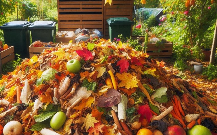 How Can I Use Composting to Manage and Reduce Garden Waste During the Fall Season?