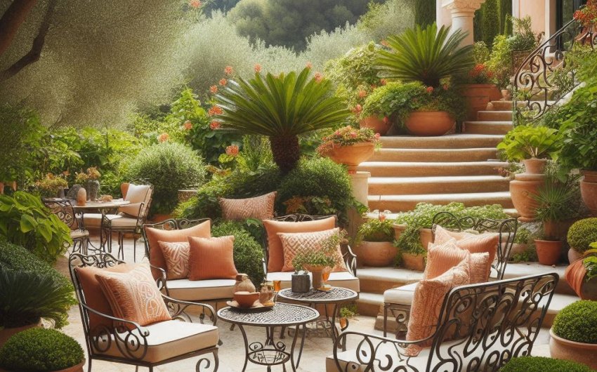 How Do I Select Garden Furniture That Complements a Mediterranean Garden Style?