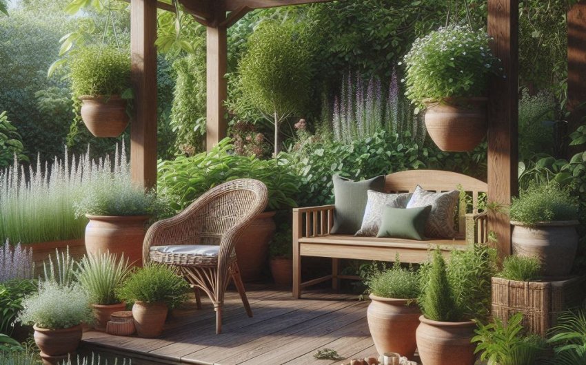 How Do I Choose Garden Furniture That Enhances a Sensory Herb Garden?