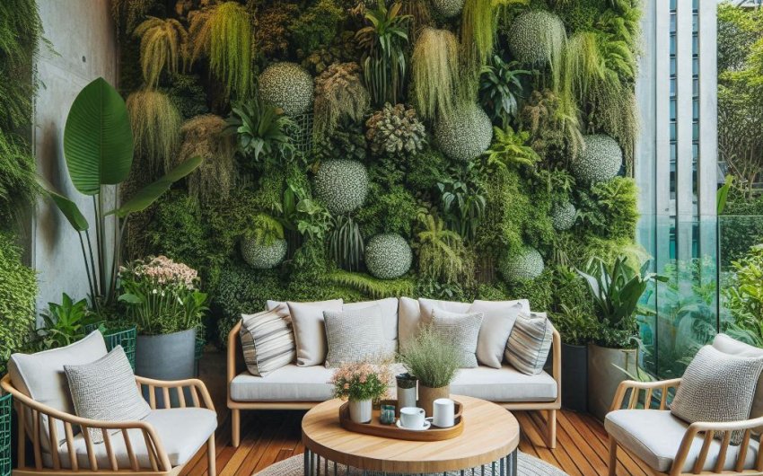 How Can I Incorporate Garden Furniture into a Vertical Garden Setup?