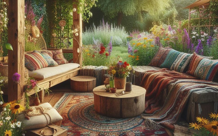 Harmony Blooms: 5 Boho-Inspired Hippie Garden Ideas to Transform Your Outdoor Oasis