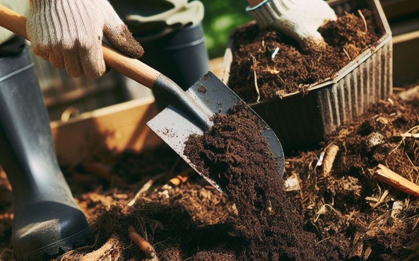 How do I harvest and store compost for future use?