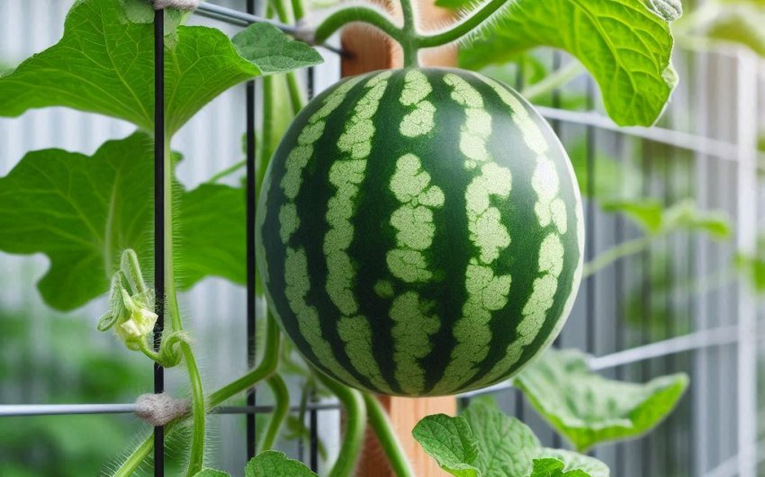 How do I grow melons in small spaces?