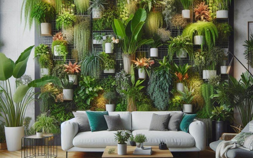 How to Create a Living Wall of Houseplants?