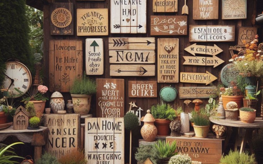 How to Make Rustic Wooden Signs for Your Garden?