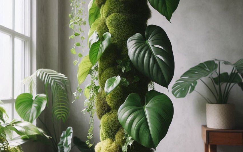 How to Train a Philodendron to Climb a Pole?