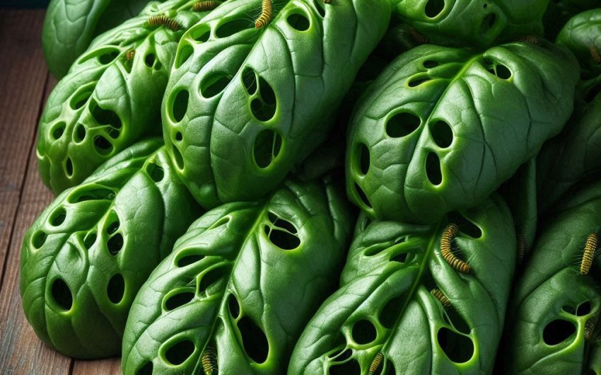 How to treat leaf miners in spinach?