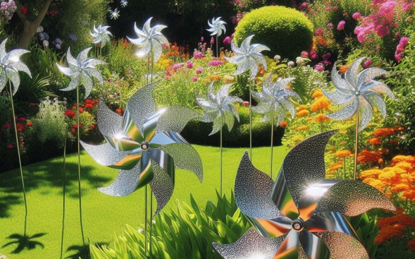 Keep Birds Away with BATTIFE Reflective Pinwheels: Protect Your Yard and Garden