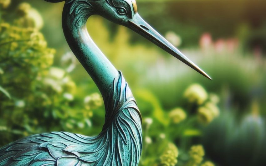 Add Elegance to Your Garden with the Kircust Garden Crane Statues