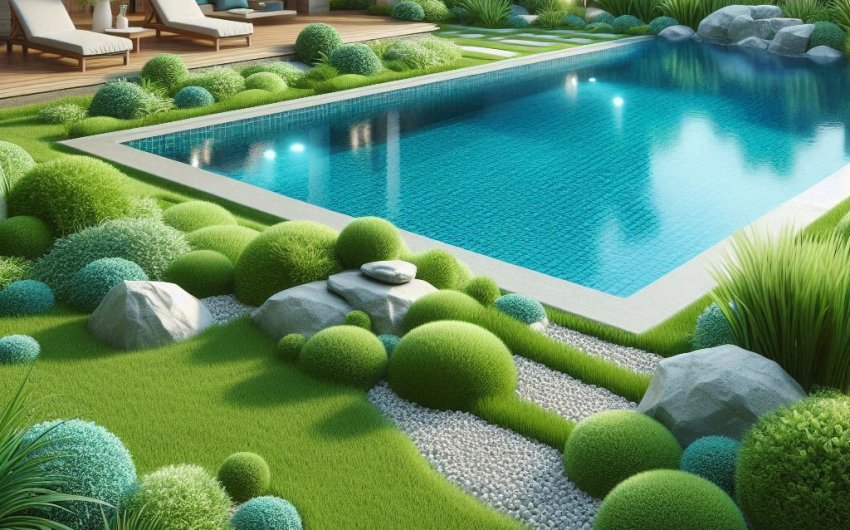 How to Care for a Lawn Around Swimming Pools?