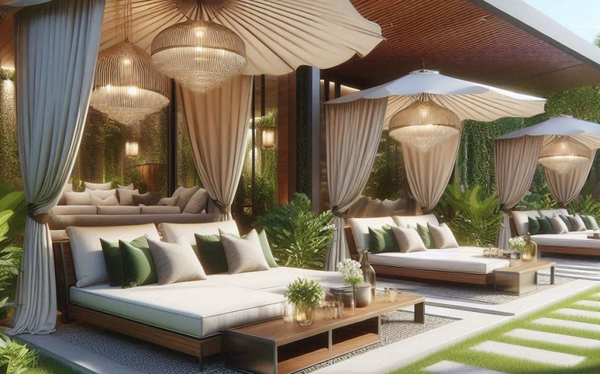 Luxurious Outdoor Daybeds with Canopies