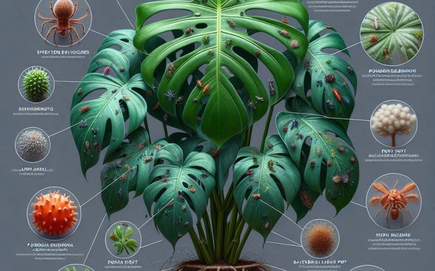 What Are the Common Pests and Diseases That Affect Monstera Deliciosa?