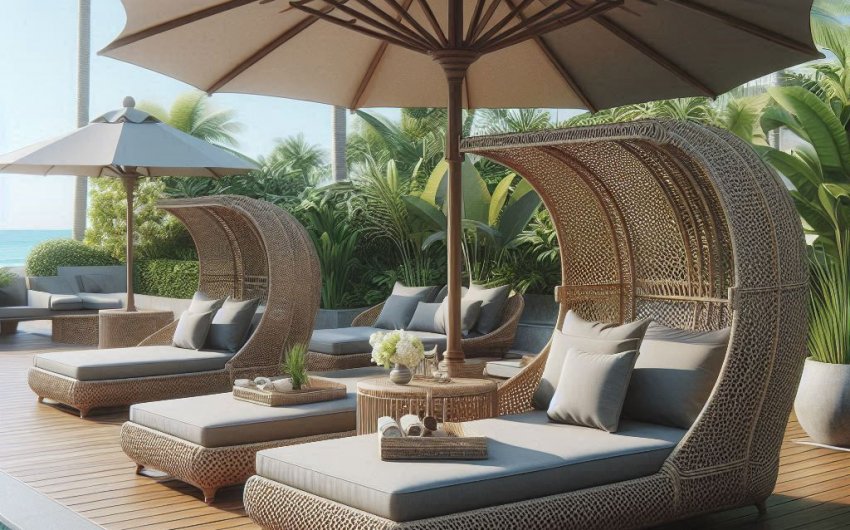 Sun Protection in Style: Outdoor Chaise Lounges with Canopy