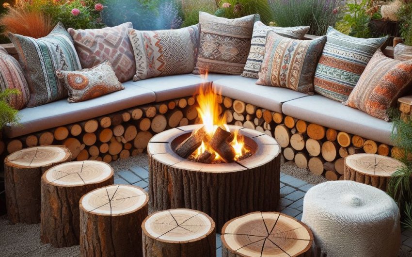 Outdoor Fire Pit Seating Ideas on a Budget