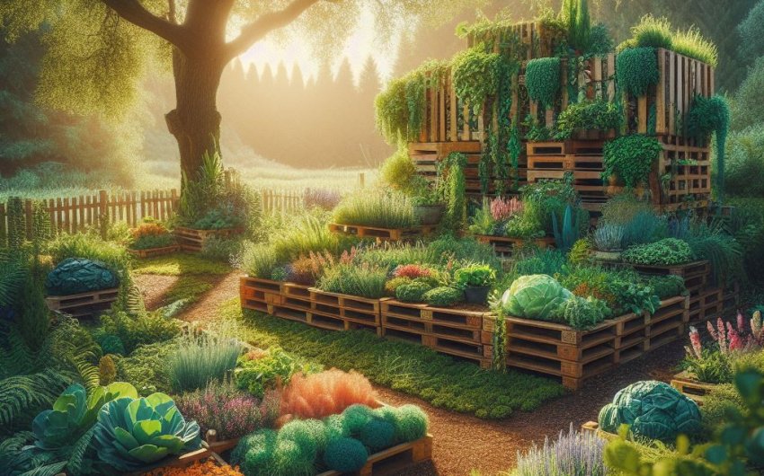 Upcycling Wonder: Pallets Garden Ideas for Sustainable Gardening