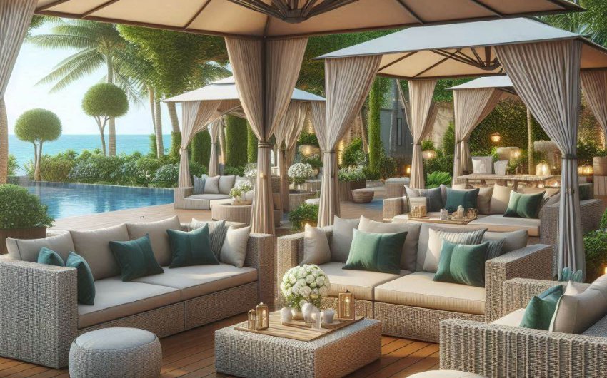 Patio Sofas with Canopy: Comfort and Sun Protection Combined