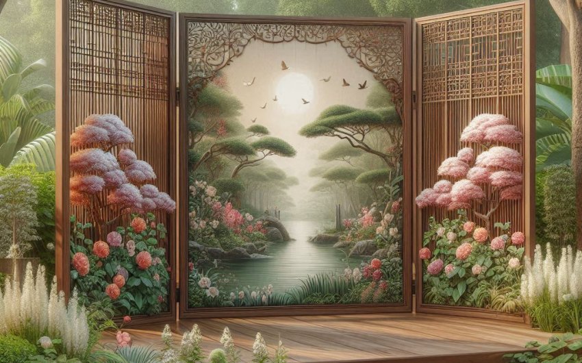Privacy with Style: The Beauty of a Wooden Folding Screen