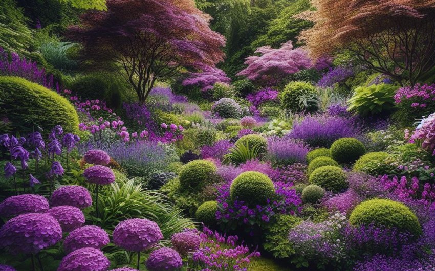 Painting Nature's Canvas: Embracing Purple Hues in Your Garden