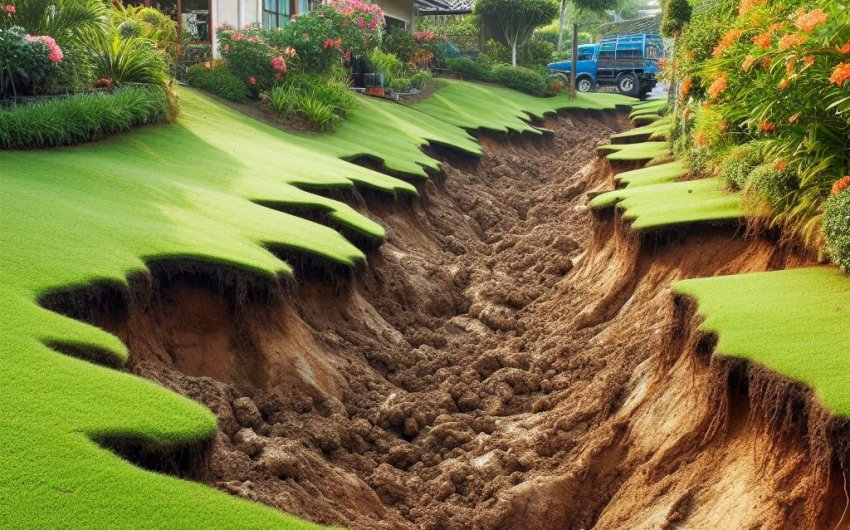 How to Repair Lawns with Erosion from Sloping Landscapes?